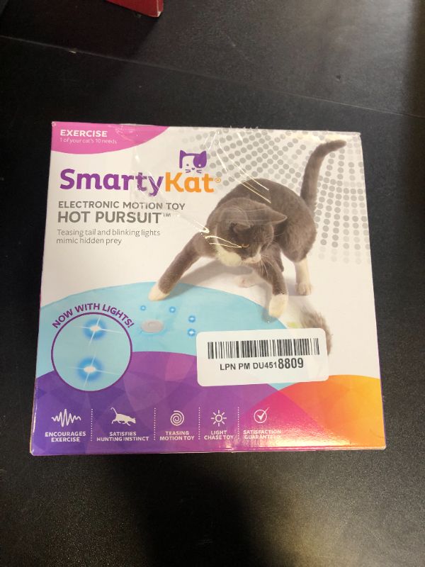 Photo 1 of SmartyKat Hot Pursuit Electronic Concealed Motion Cat Toy, Battery Powered - Blue, One Size
