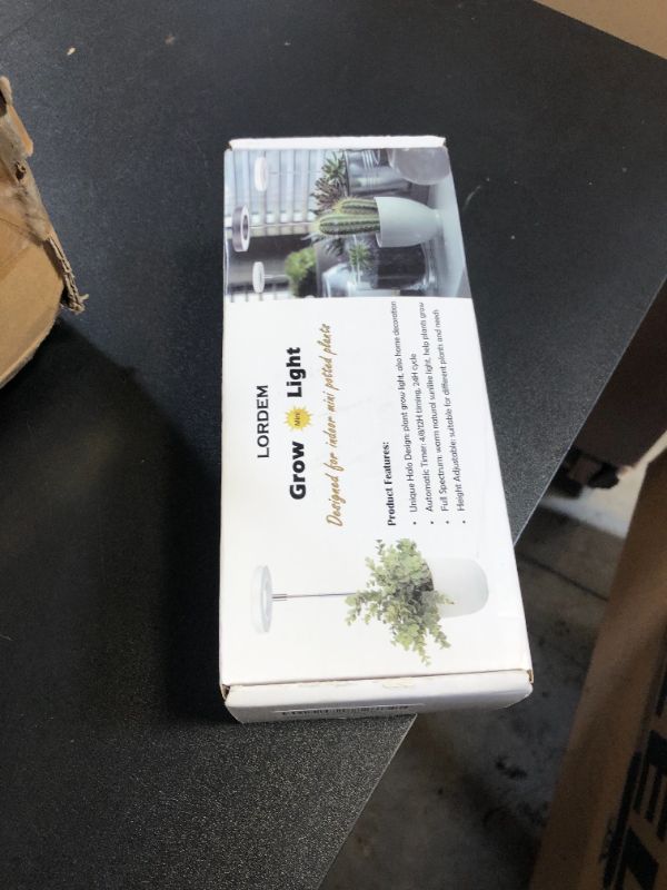 Photo 1 of LORDEM Grow Light, Full Spectrum LED Plant Light for Indoor Plants, Height Adjustable Growing Lamp with Auto On/Off Timer 4/8/12H, 4 Dimmable Brightness, Ideal Small Pack of 3, Warm White