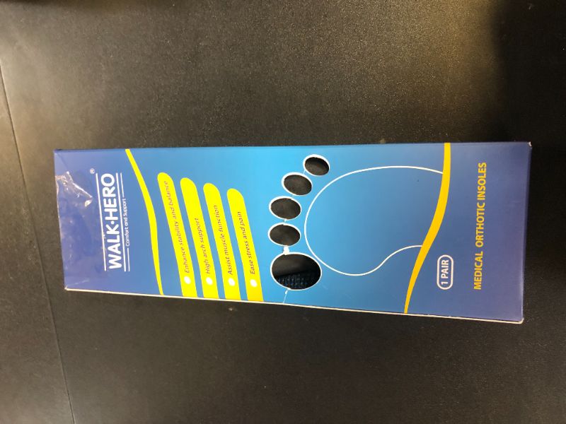 Photo 1 of Inserts Relieve Plantar Fasciitis - Flat Feet Insoles Arch Supports, Orthotic Insoles for Foot Pain Arch Pain Reduce Muscle Fatigue Absorb Shock (Mens 4-4 1/2 | Womens 6-6 1/2)