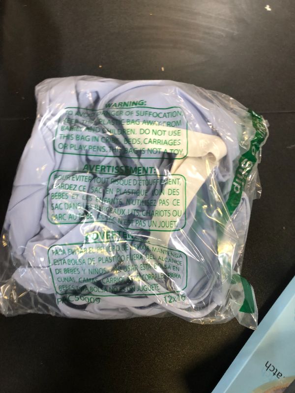 Photo 1 of QINSEN Tennis Dress Two Pieces Exercise Workout Dress with Shorts Pockets Golf Athletic Dresses Blue L