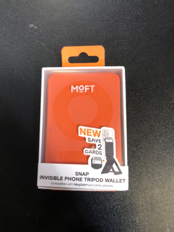 Photo 1 of MOFT Phone Tripod Wallet, 3 in 1 Phone Stand, NFC-Supported Magnetic Phone Wallet, MOVAS Vegan Leather Adjustable Card Holder, Sunrise