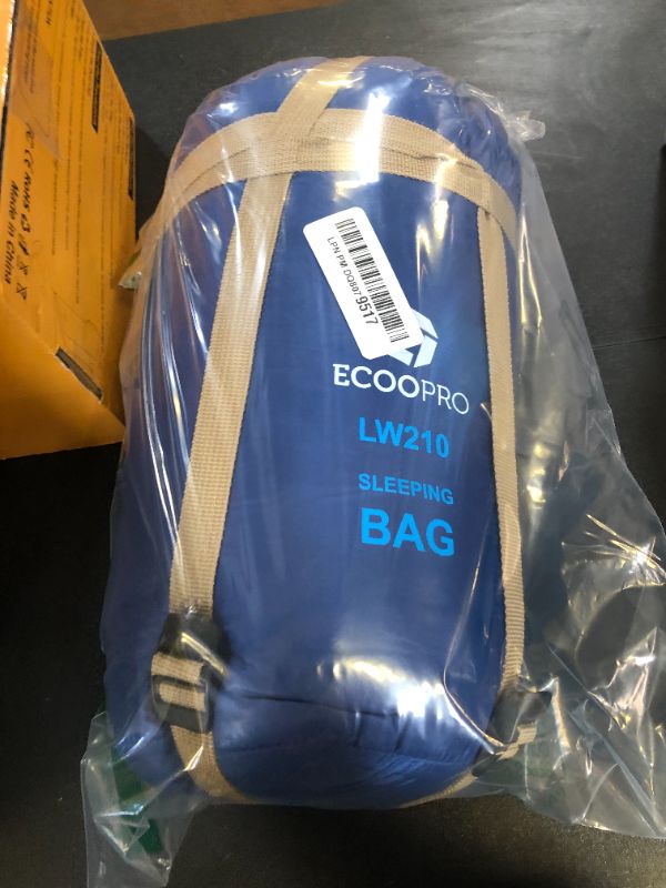 Photo 1 of ECOOPRO Warm Weather Sleeping Bag - Portable, Waterproof, Compact Lightweight, Comfort with Compression Sack - Great for Outdoor Camping, Backpacking & Hiking-83 L x 30" W Fits Adults