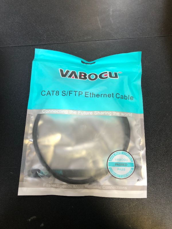 Photo 1 of Cat 8 Ethernet Cable, 1.5Ft 3Ft 6Ft 10Ft 15Ft 20Ft 30Ft 40Ft 50Ft 60Ft 100Ft Heavy Duty High Speed Internet Network Cable, Professional LAN Cable Shielded in Wall, Indoor&Outdoor
