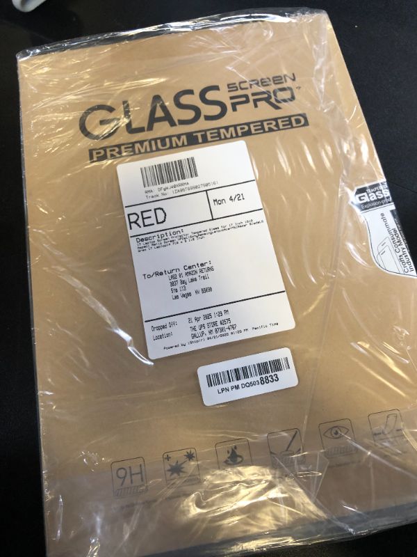 Photo 1 of 17" Laptop Screen Protector Tempered Glass for 17 Inch 16:10 Aspect Ratio Screen HP/Dell/Sony/Samsung/Lenovo/Acer/MSI/Razer Blade/LG Gram 17" Laptop?14 7/16 x 9 1/16 Inch