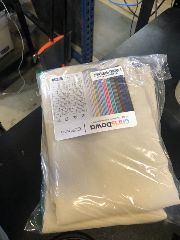 Photo 1 of ChrisDowa Grommet Room Darkening Curtains for Bedroom and Living Room - 2 Panels Set Thermal Insulated Blackout Curtains (Beige, 42W x 84L)