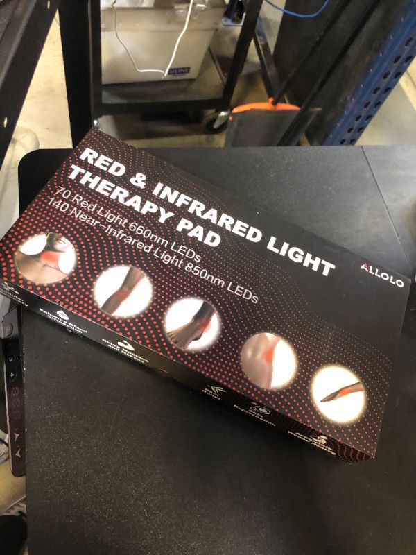 Photo 1 of ALLOLO Red Light Therapy for Body, 3-in-1 LED Bead with Timer Remote Control, 12.6"*6.3" 660nm&850nm Infrared Light Therapy for Body Pain Relief Wearable for Muscle Repair