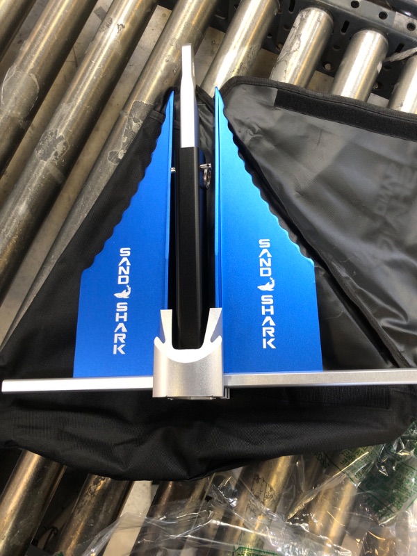 Photo 1 of SandShark Premium Fluke Anchor-Retractable Shaft for Easy Storage-Aluminum Pontoon Boat Anchor for Boats to 30 ft-Under 5lbs. Must Have Sand Anchor for Boat, Boat Anchor Kit, Pontoon Boat Accessories