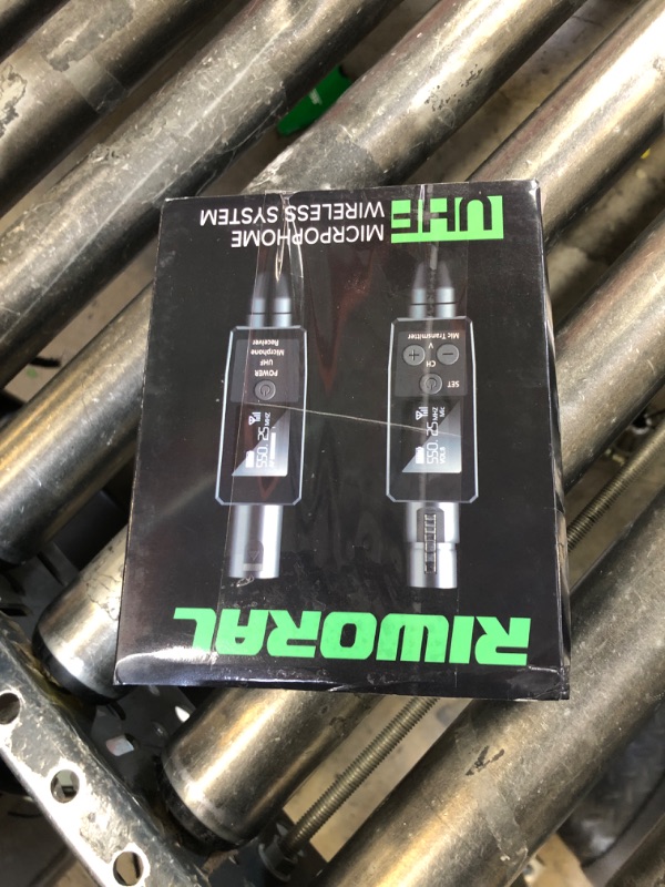 Photo 1 of Wireless XLR Transmitter and Receiver Rechargeable Mic Adapter UHF 98ft Range,Dual Receiver Support 20 Channels XLR to 1/4'' Adapter, for Condenser Mics, Audio Mixer,Electric Guitar Bass