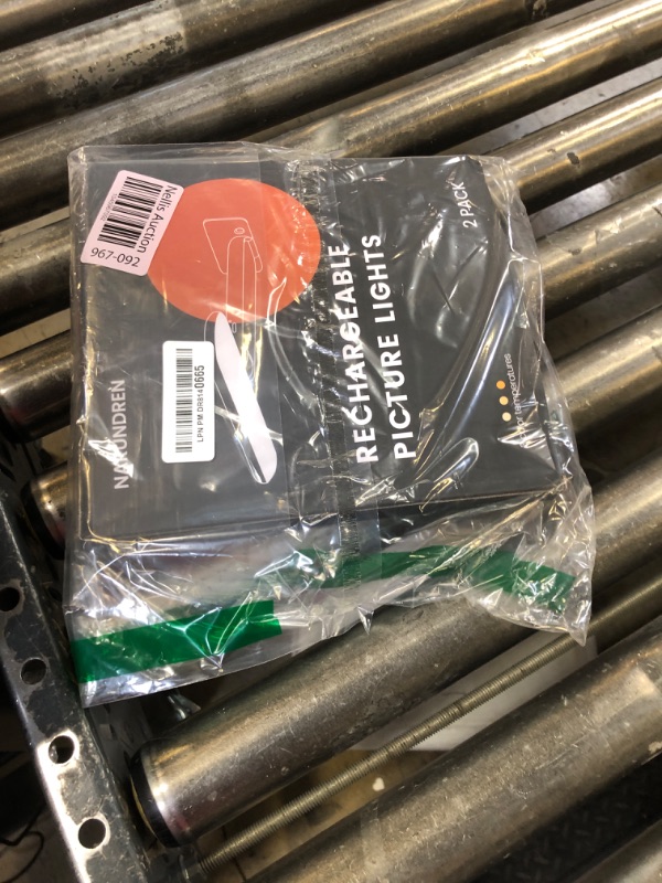 Photo 1 of 2 Pack Picture Lights Battery Operated with Remote, Rechargeable Picture Lights for Wall, 3CCT&Brightness Dimmable,300 LM, Sticker/Screw Installation, Art Light for Gallery, Artwork, Black