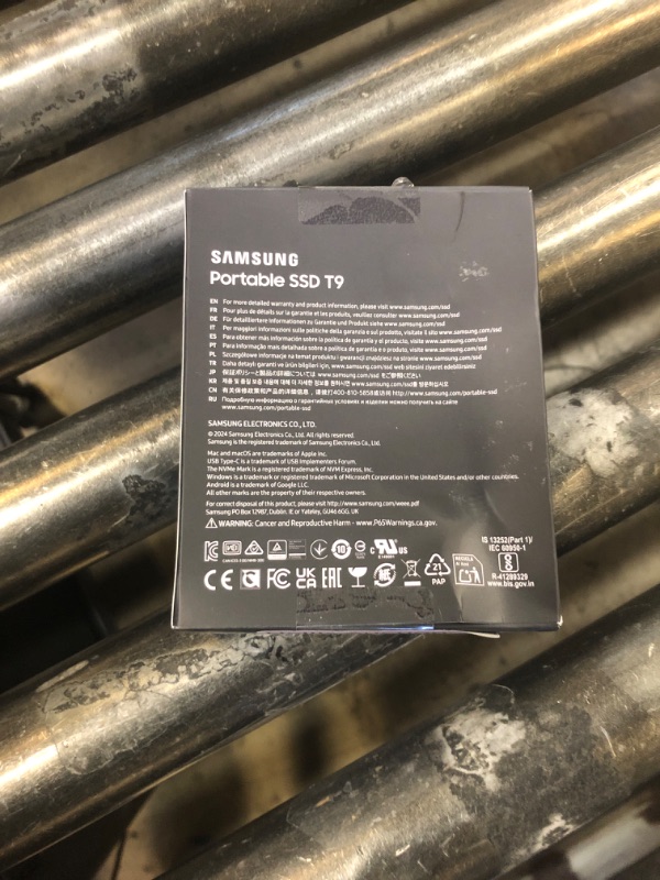 Photo 1 of SAMSUNG T9 Portable SSD 2TB, USB 3.2 Gen 2x2 External Solid State Drive, Seq. Read Speeds Up to 2,000MB/s for Gaming, Students and Professionals, MU-PG2T0B/AM, Black