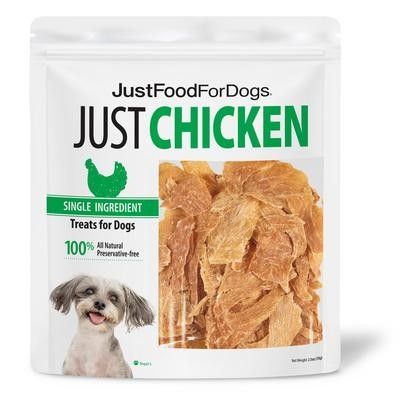 Photo 1 of JustFoodForDogs Snacks Chicken Breast Dog Treats, 2.5 Oz.
