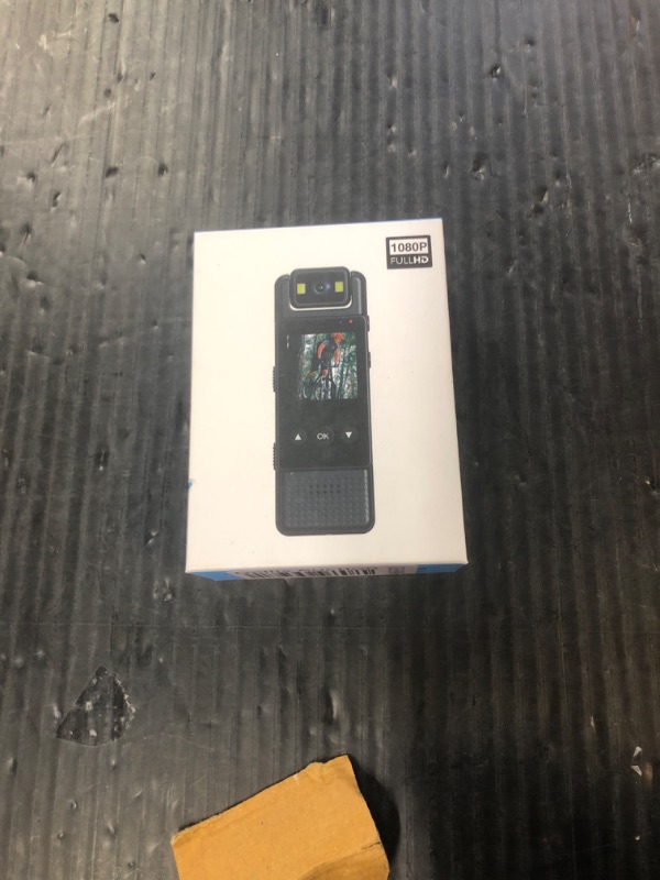 Photo 1 of 1.3in Screen Body Camera, Sport Worn Camcorder, 1200mAh Portable Cam, 1080P Mini Wearable Camera with Fill Light, 180° Rotatable Lens for Outdoor Police Law Enforcement up to128GB (Card Not Included)