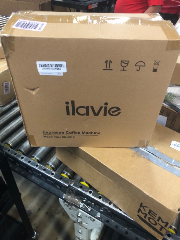 Photo 1 of ILAVIE Espresso Coffee Machine,Espresso Machine with Milk Frother Steam Wand,Mini 20Bar Auto Espresso Maker Silver,Espresso Maker for home use,Cappuccino Latte Machine with Removable Water Tank