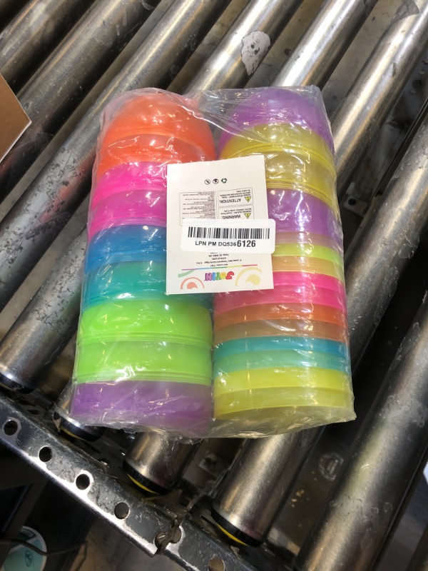 Photo 1 of JOYIN 12 Pcs Large Clear Easter Eggs, 6 Inches Jumbo Plastic Eggs Fillable for Easter Themed Hunt Colorful Basket Stuffers Fillers Filling Treats Party Favor Classroom Prize Supplies