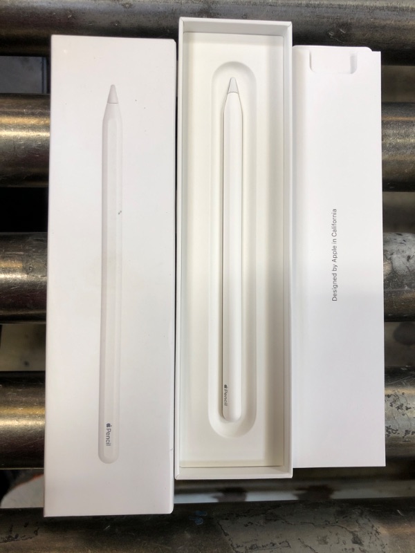 Photo 1 of Apple Pencil (2nd Generation): Device Compatibility Check Required - Pixel-Perfect Precision, Perfect for Note-Taking, Drawing, and Signing documents. Attaches, Charges, and Pairs magnetically.