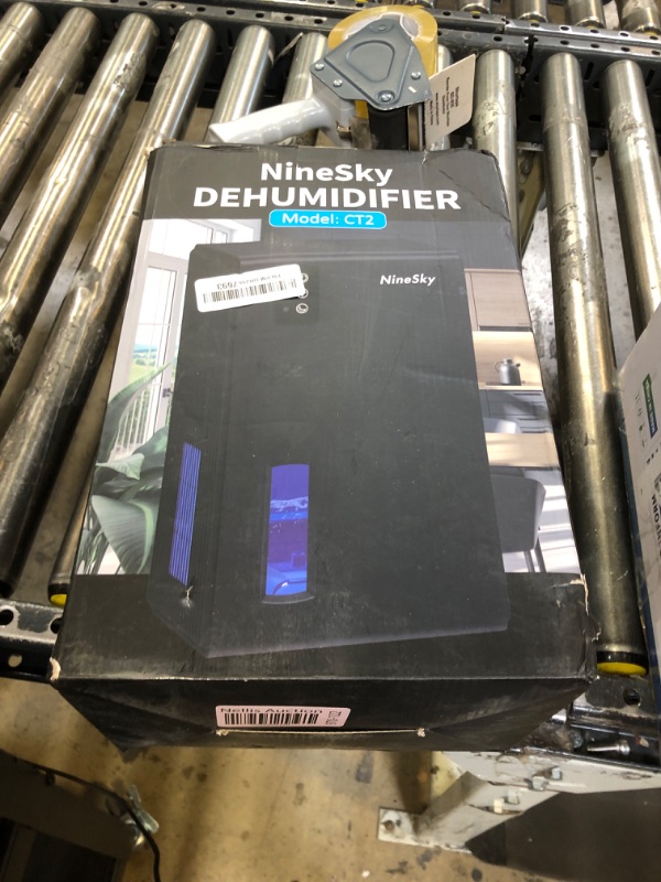 Photo 1 of NineSky Dehumidifier for Home, 95 OZ Water Tank, (1000 sq.ft) Dehumidifiers for Bathroom Bedroom Basement with Auto Shut Off,7 Colors LED Light (Black)