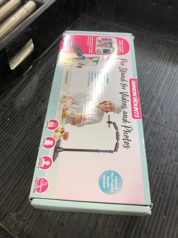 Photo 1 of ARKON Mounts - Overhead Phone Mount - Versatile Solution for Artists, and Nail Art - Sturdy and Stable Design with 360-Degree Adjustability - Ideal for Video Recording, Vlogging, Cooking, and Drawing