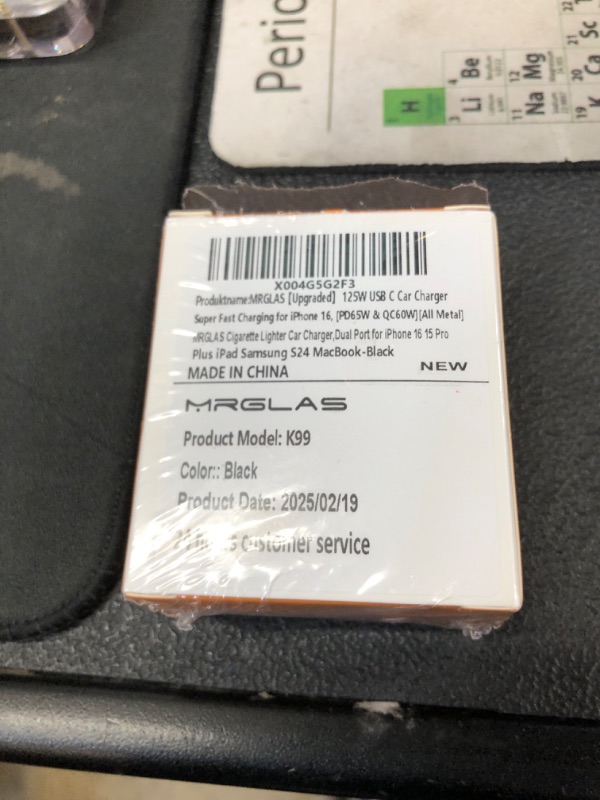 Photo 1 of ?Upgraded? 125W USB C Car Charger Super Fast Charging for iPhone 16, [PD65W & QC60W][All Metal] MRGLAS Cigarette Lighter Car Charger,Car Accessories Dual Port for iPhone 15 iPad Samsung S25 MacBook
