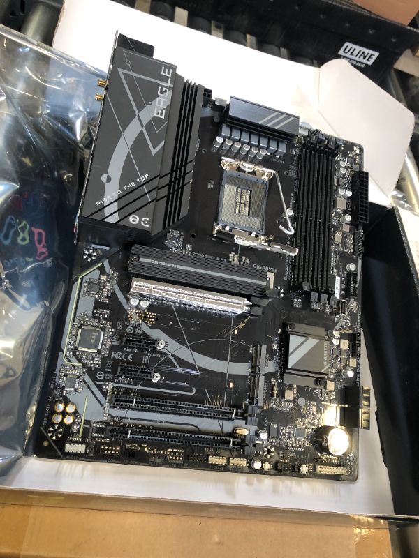 Photo 1 of GIGABYTE Z790 Eagle AX LGA 1700 Intel Z790 ATX Motherboard with DDR5, M.2, PCIe 5.0, USB 3.2 Gen2X2 Type-C, Intel Wi-Fi 6E, 2.5GbE LAN, Q-Flash Plus, EZ-Latch