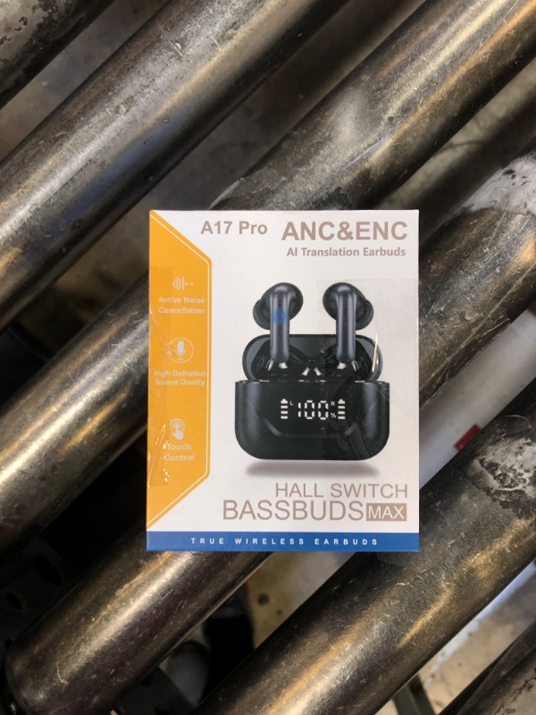 Photo 1 of Electric Whale A17 Pro 3 in 1 Real Time Translator Earbuds, 144 Languages, Wireless Bluetooth, Black