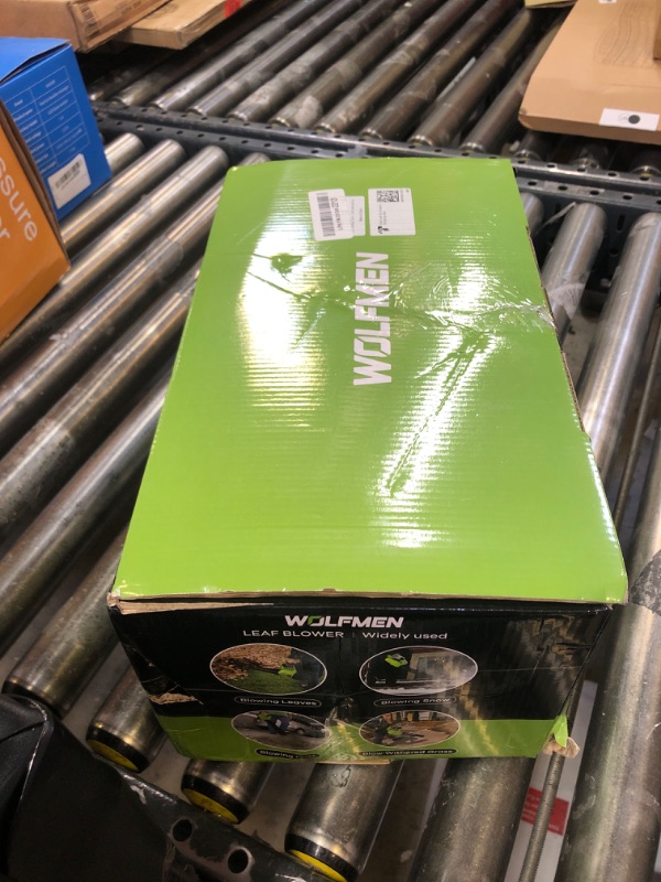 Photo 1 of Leaf Blower, Electric Cordless Leaf Blower with 2 Batteries and Charger, 2 Speed Mode, Lightweight Leaf Blowers for Blowing Leaves, Patio Cleaning, Lawn Care and Dust