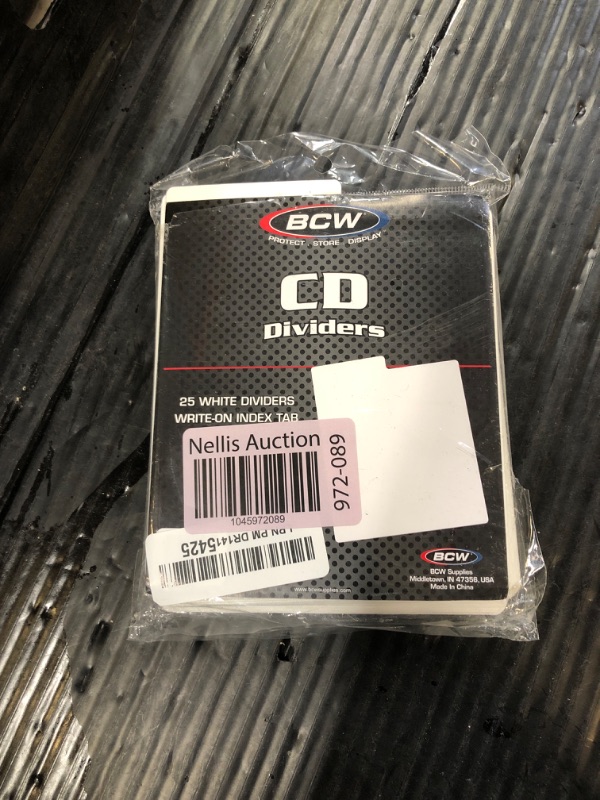 Photo 1 of BCW Compact Disc Dividers - High-Density Polyethylene Plastic with Write-On Index Tabs - Ideal for Organizing and Sorting CD Collections - Archival Quality, Durable, Precision Cut (Pack of 25)