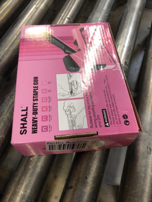 Photo 1 of SHALL 6-in-1 Staple Gun Heavy Duty - Pink Upholstery Stapler Nail Gun with 4000 Counts Staples, Women Manual Brad Nailer with Stapler Remover for Wood, Crafts, Fabric, Decoration, Carpentry, Furniture