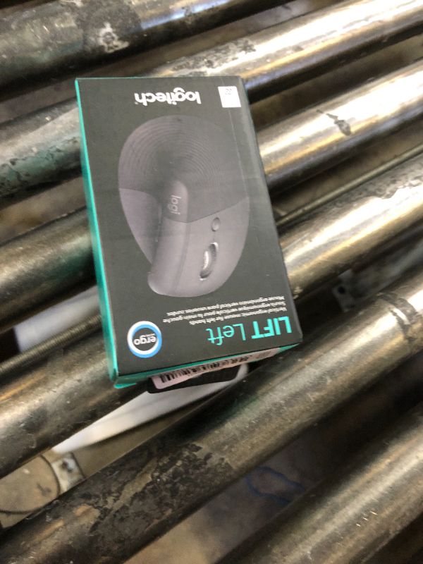Photo 1 of Logitech Lift Left Vertical Ergonomic Mouse, Left-handed, Wireless, Bluetooth or Logi Bolt USB, Quiet clicks, 4 buttons, compatible with Windows/macOS/iPadOS, Laptop, PC - Graphite