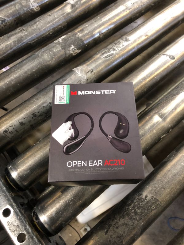 Photo 1 of Monster Open Ear AC210 Headphones, Bluetooth 5.4 Earphones Stereo Sound, Wireless Headphones 30 Hours Playback, Type-C Charging, HD Clear Calls, Touch Control, IPX5 Waterproof Open Ear Earbuds,Black