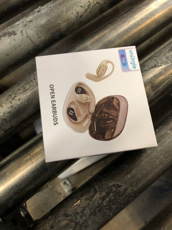 Photo 1 of Open Ear Headphones Earbuds wireless - 5.4 Bluetooth Ear Buds with LED Digital Display IPX7 Waterproof, Wireless Headphones Touch Control Air Conduction Stereo Sound with 18.2mm Drivers 80H Playtime