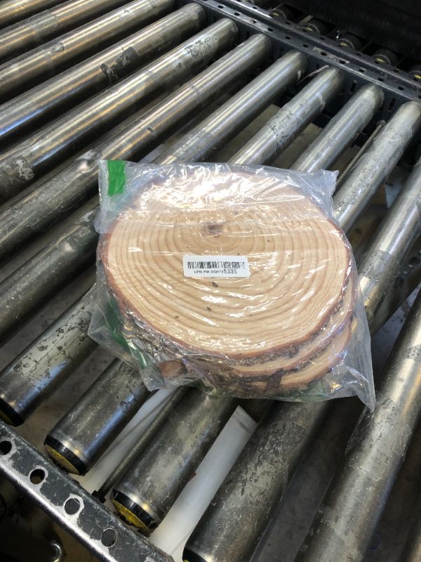 Photo 1 of Set of 10 Medium Wood Slices (8-10”) – Rustic Natural Wood Rounds for Wedding Decor, Centerpieces, and Rustic Party Decorations