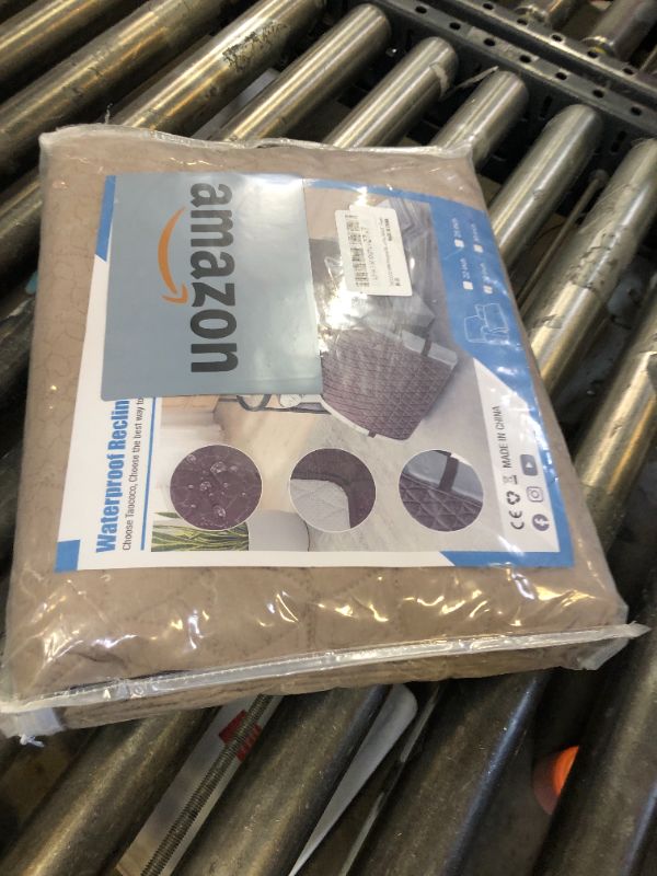 Photo 1 of TAOCOCO 100% Waterproof Recliner Cover - Recliner Chair Cover with Non-Slip Granule, Elastic Band, Storage Pockets (Taupe, Large-28'')