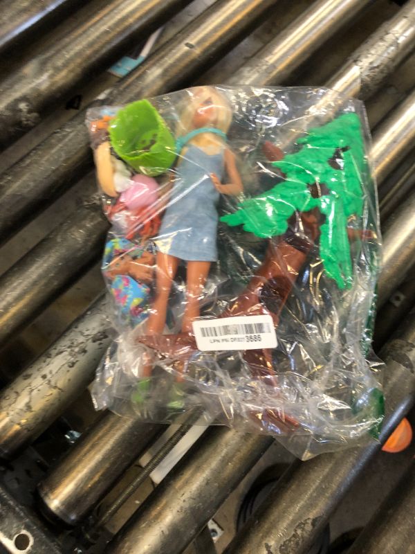 Photo 1 of Barbie Wilderness Guide Doll and Playset, Blonde Fashion Doll with 10 Animal Figures, Tree, Rainbow and More