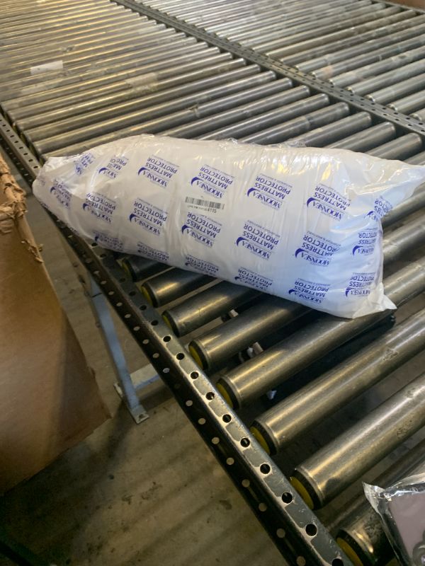 Photo 1 of Waterproof Split Top King Mattress Pad Protector for Adjustable Bed, 34" Top Split from Head, Noiseless, Soft Padded Matress Protector