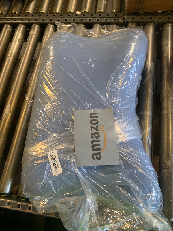 Photo 1 of ZZ-WELL Cooling Side Sleeper Pillow - Patented Cervical Neck Pillow for Sleeping - Ergonomic Curved Memory Foam Pillow for Side Sleepers, Machine Washable Cover (Blue)