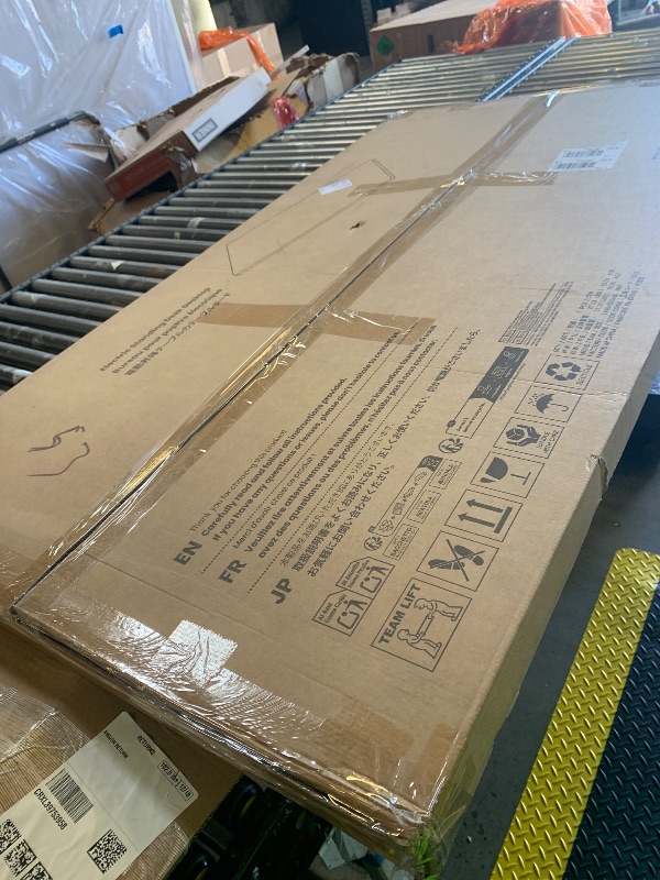 Photo 1 of **INCOMPLETE** Marsail Electric Standing Desk with One-Piece Desktop, 55 x 30 Sit Stand Desk with Thickened Tabletop, Height Adjustable Stand Up Desk with Cable Management for Home Office(Frame+Desktop, 2 Packages)