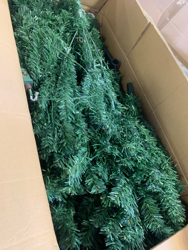 Photo 1 of Seasonal Expressions 7.5 Ft. Premium 1480 Tips Extra Full Spruce Artificial Holiday Christmas Tree for Home - Easy Assembly - Prelit with 400 ct. White LED Lights