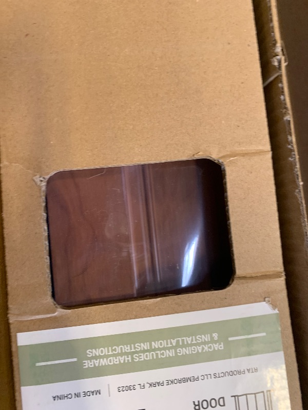 Photo 1 of Techni Home Studio Series 36" W PVC Foldable Accordion Doors, Walnut