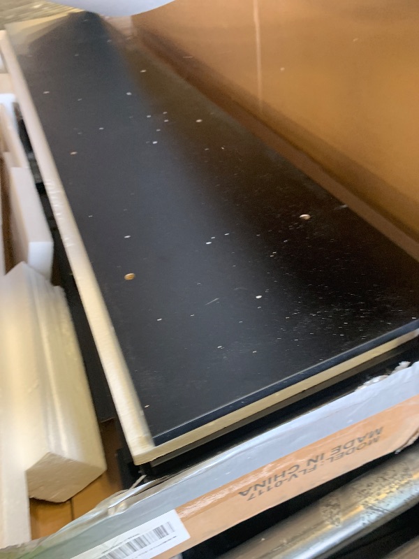 Photo 1 of Modern TV Stand with Fireplace Black (#FLV-0117)