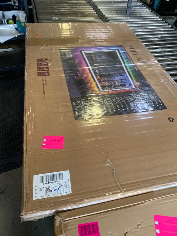 Photo 1 of YEELAIT 65x36 Inch RGB LED Bathroom Mirror Front Light and RGB Backlit Lighted Vanity Mirror for Bathroom Wall Mounted Dimmable Anti Fog Memory Shatter-Proof IP54 Waterproof Horizontal/Vertical