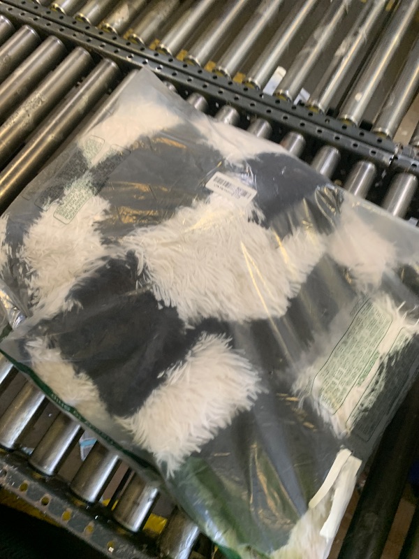 Photo 1 of Super Soft Rug for Bedroom, 5x7 Ft Black and White Area Rug Classic Checkered Shaggy Anti-Skid High Pile Soft Fluffy Rug Fuzzy Carpet for Living Room Bedroom Kids Room Nursery, Dorm Home Decor