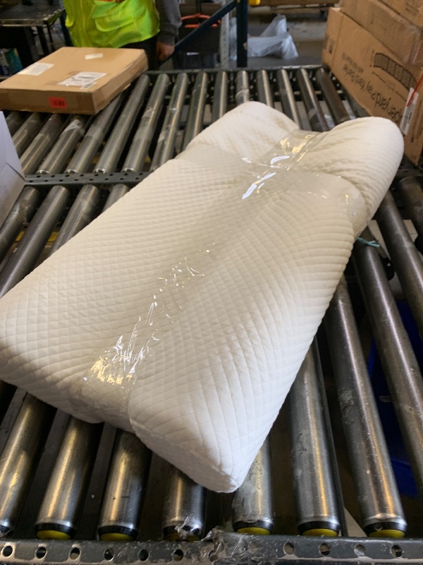 Photo 1 of AM AEROMAX 32" King Size Contour Memory Foam Pillow, Cervical Pillow for Neck Pain Relief, Neck Orthopedic Sleeping Pillows for Side, Back and Stomach Sleepers
