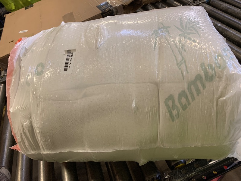 Photo 1 of Ultra Soft Queen Size Mattress Topper - Viscose Made from Bamboo Pillow Top Mattress Pad for Back Pain Relief - Naturally Cooling for Hot Sleepers, Green