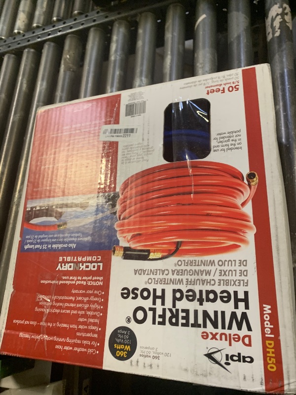 Photo 1 of API® Heated Water Hose | Deluxe Outdoor Heated Hose for RV, Campers, Barn, Stables, and Gardens | Thermostatically Controlled | Made In USA (blue, 50 Feet)