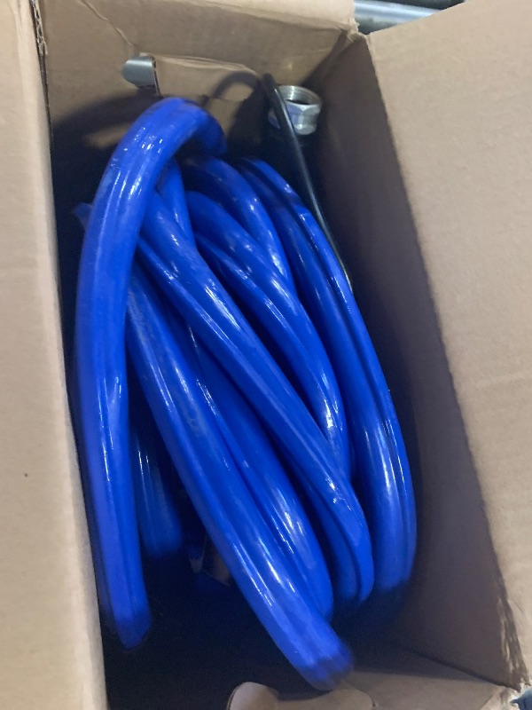 Photo 1 of API® Heated Water Hose | Deluxe Outdoor Heated Hose for RV, Campers, Barn, Stables, and Gardens | Thermostatically Controlled | Made In USA (blue, 50 Feet)