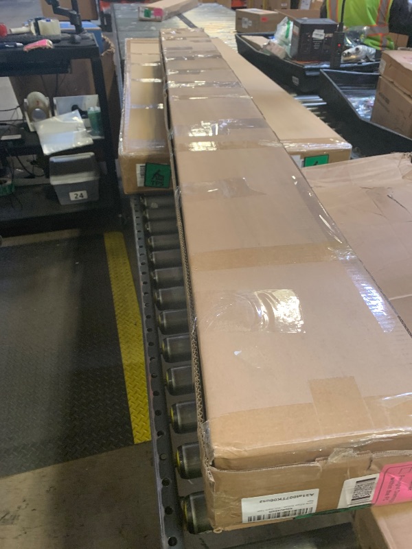 Photo 1 of SMARTSTANDARD 40in x 84in Sliding Barn Door with 7ft Barn Door Hardware Kit Included, Unfinished Solid Spruce Wood Door, Assembly Required, DIY, Stainable, Natural