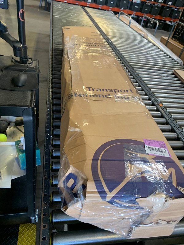 Photo 1 of Zinus Curtis Upholstered Platform Bed Frame, Mattress Foundation, Wood Slat Support, No Box Spring Needed, Easy Assembly, Grey, Queen