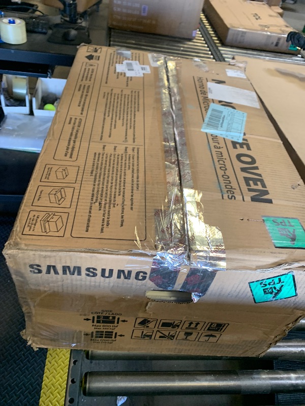 Photo 1 of SAMSUNG 1.1 Cu Ft Smart SLIM Over the Range Microwave Oven w/ 550 CFM Hood Vent, Wi-Fi, Voice Control, LED Light Bar, Sensor Cook, 1100 Watt, ME11A7710DS/AA, Fingerprint Resistant Stainless Steel