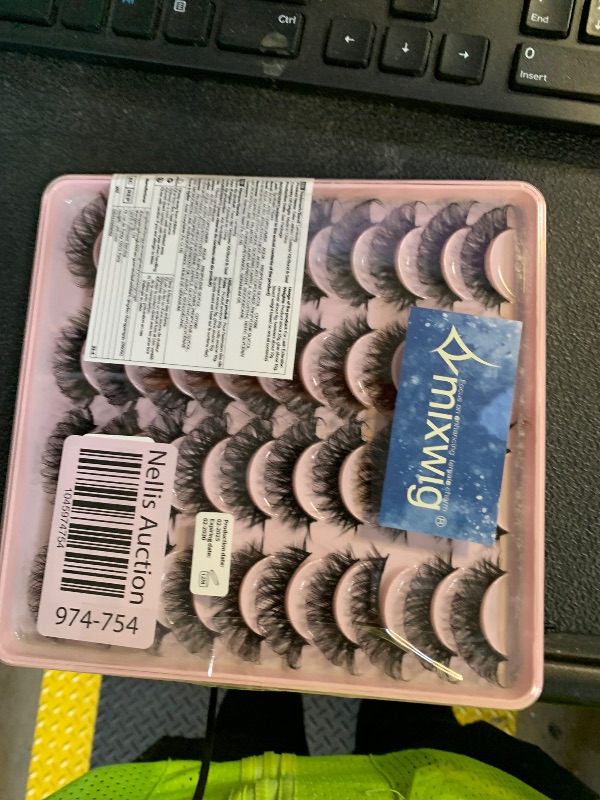 Photo 1 of 20 Pairs False Eyelashes Natural Lashes Cat Eye D-Curly Wispy Eyelashes Fake Eyelashes Natural Eyelashes Wispy Lashes 8-15MM False Lashes by Lvmixwig.