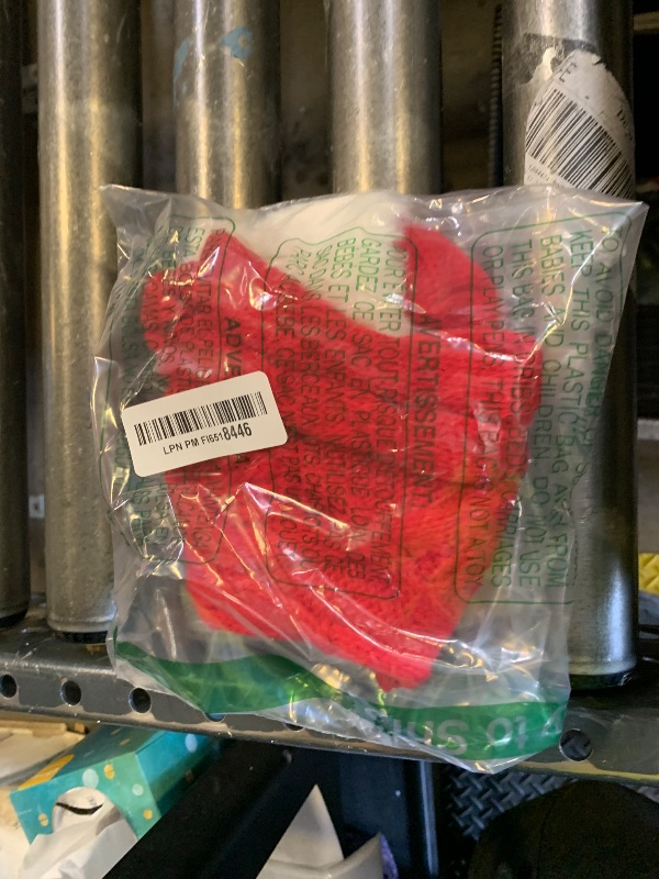 Photo 1 of Poen Christmas Stockings with Initials 18 Inches Large Red Knit Monogram Stocking Embroidered Christmas Stockings Gold Letter Christmas Stocking for Family Holiday Xmas Gift, Red and White (Letter J)